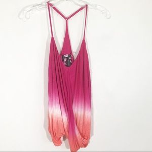 Young Fabulous and Broke Draped Ombré Tie Dye Top